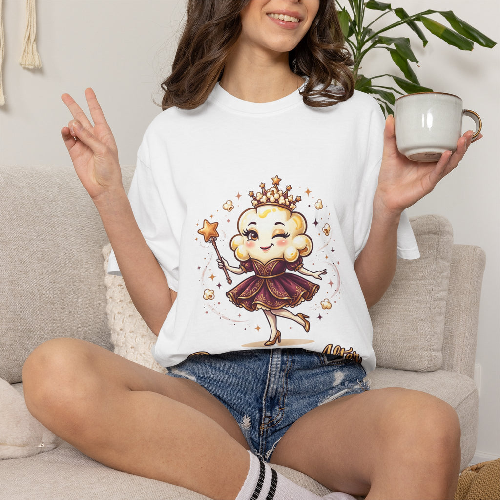 T-Shirt — "Poppily Ever After" Princess Popcorn Cute Graphic Tee