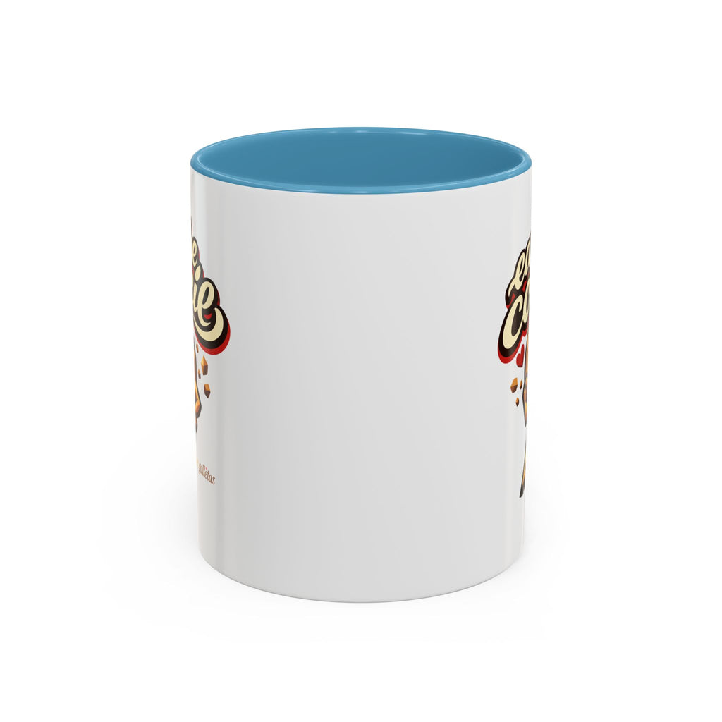 Eat the Cookie Coffee Mug — Cute Chocolate Chip Cookie Graphic Accent Mug