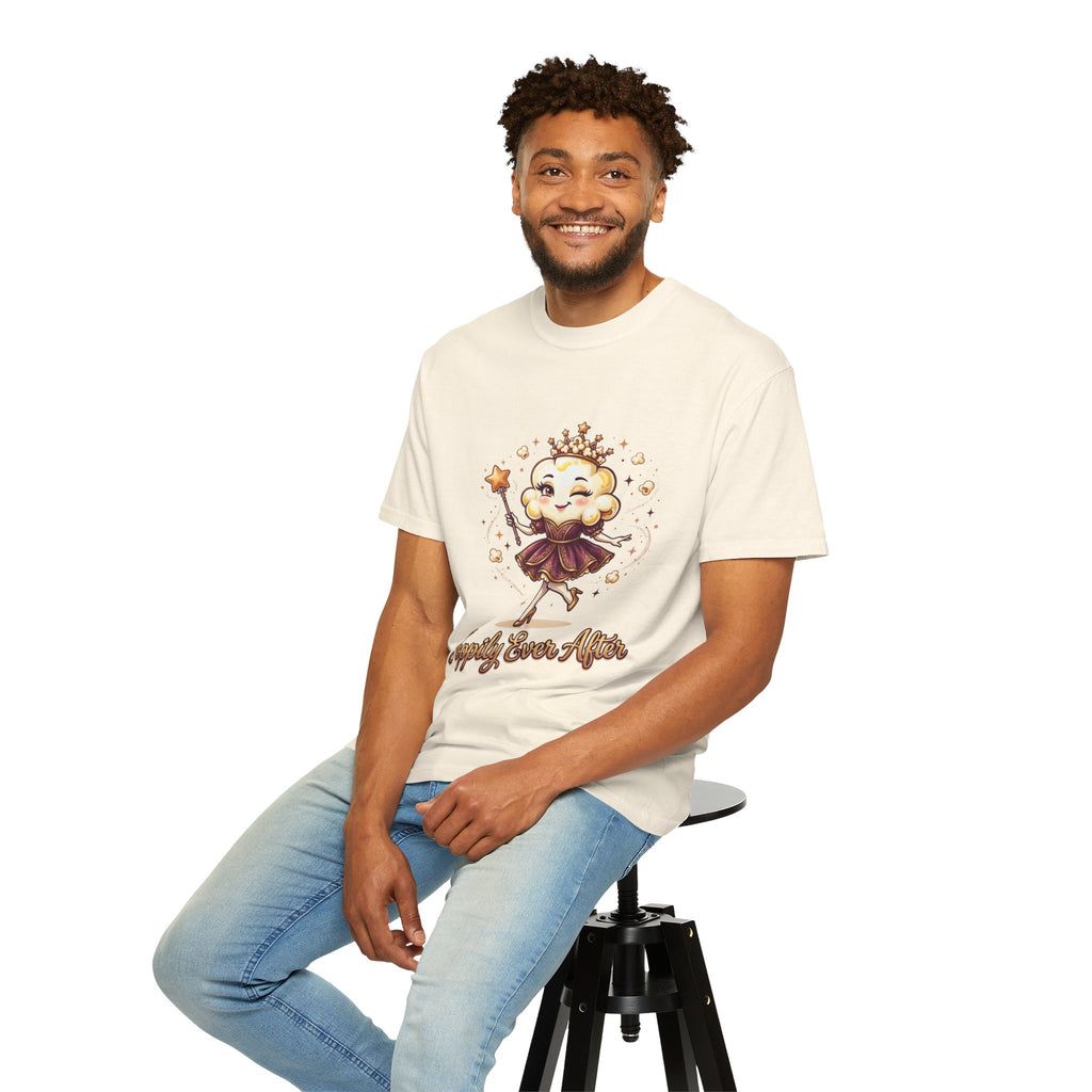 T-Shirt — "Poppily Ever After" Princess Popcorn Cute Graphic Tee