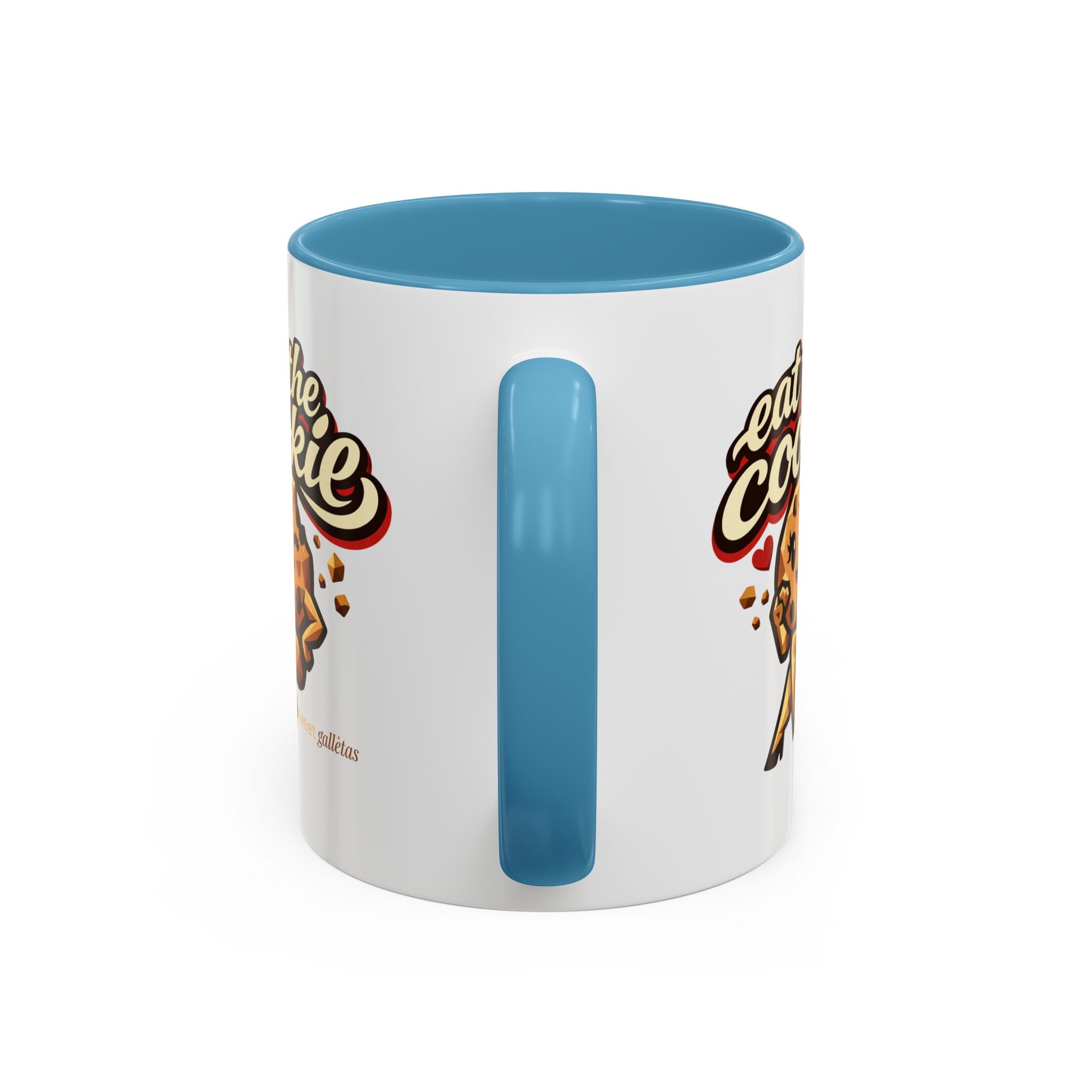 Eat the Cookie Coffee Mug — Cute Chocolate Chip Cookie Graphic Accent Mug