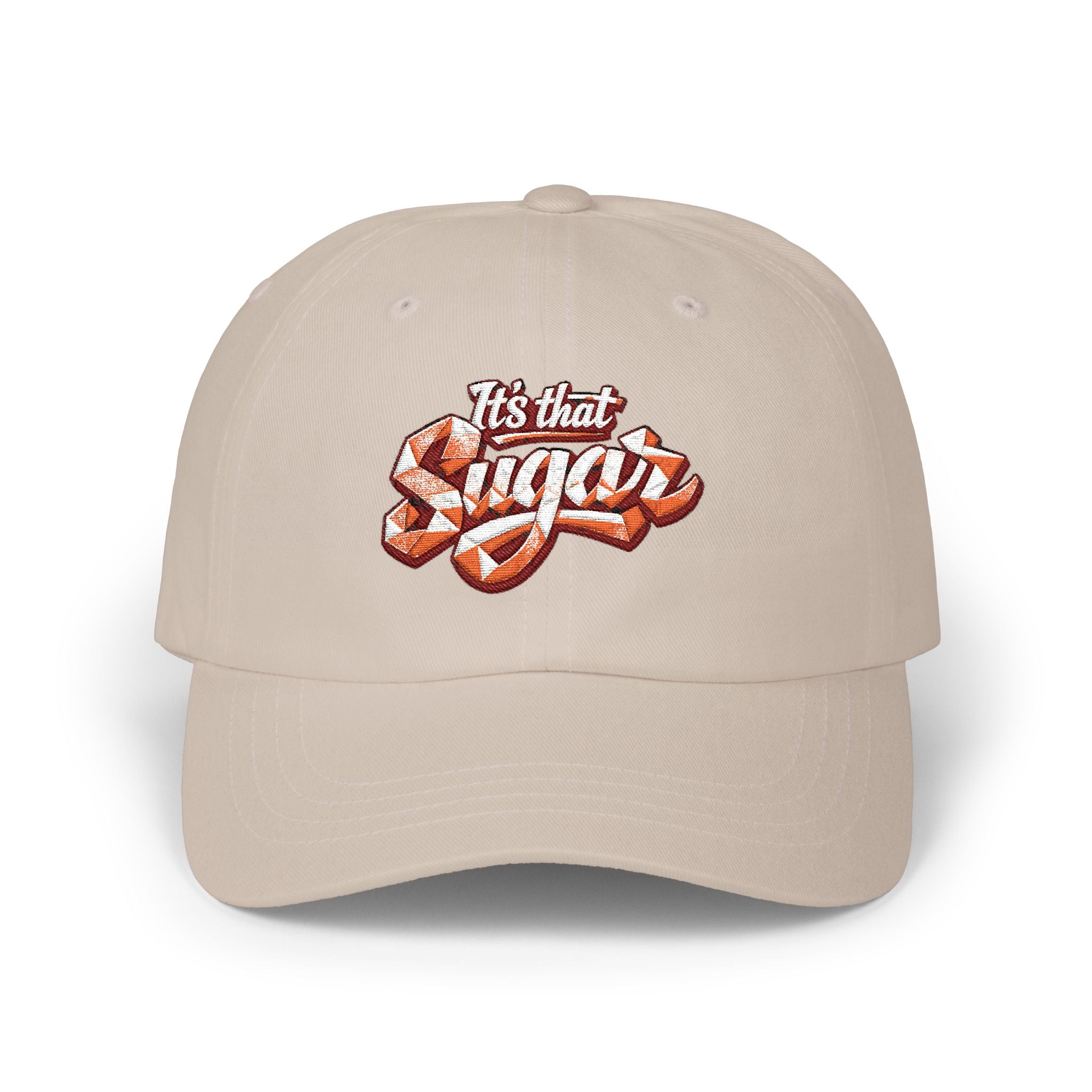 Classic Dad Cap — "It's That Suga" Retro Script Embroidered Baseball Hat