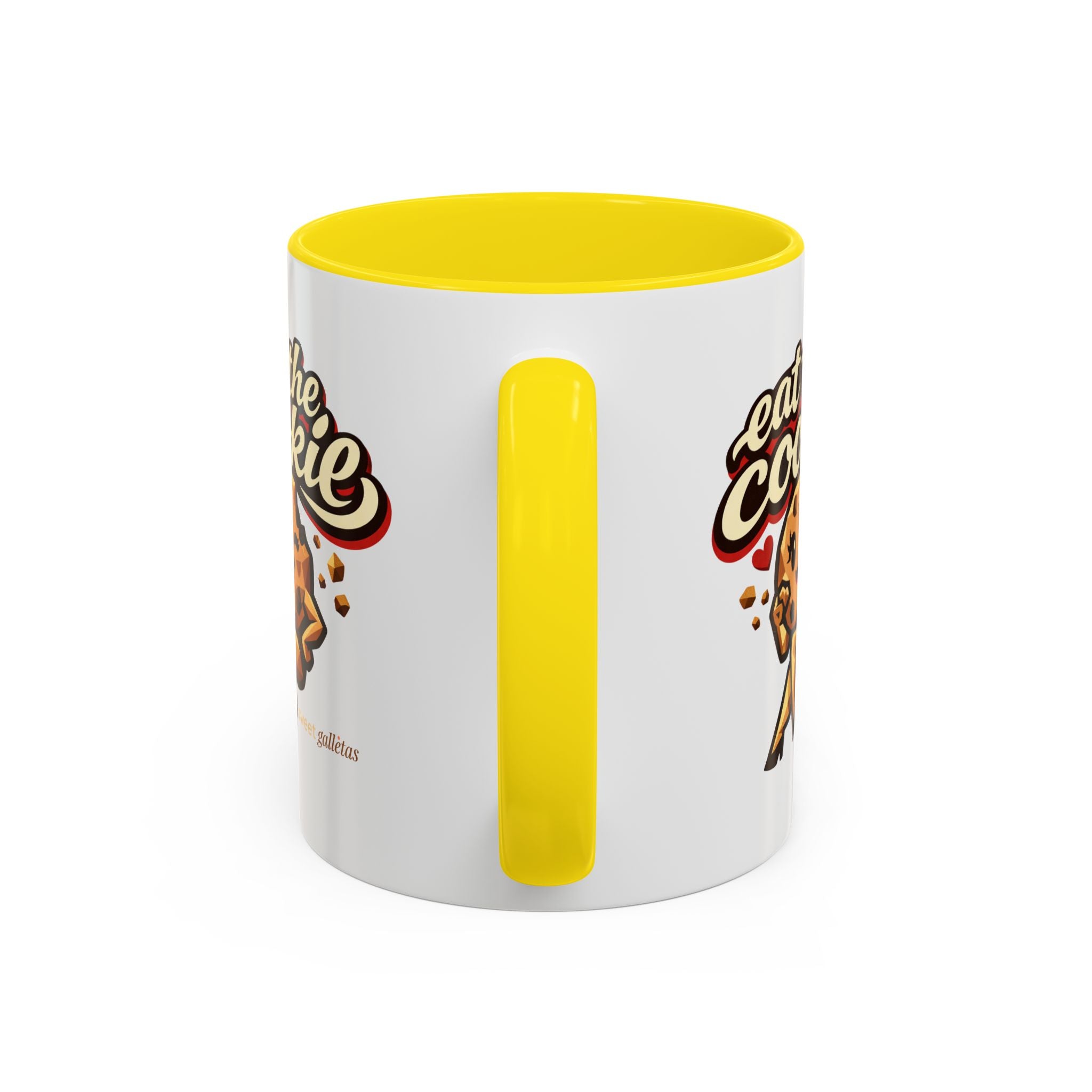 Eat the Cookie Coffee Mug — Cute Chocolate Chip Cookie Graphic Accent Mug