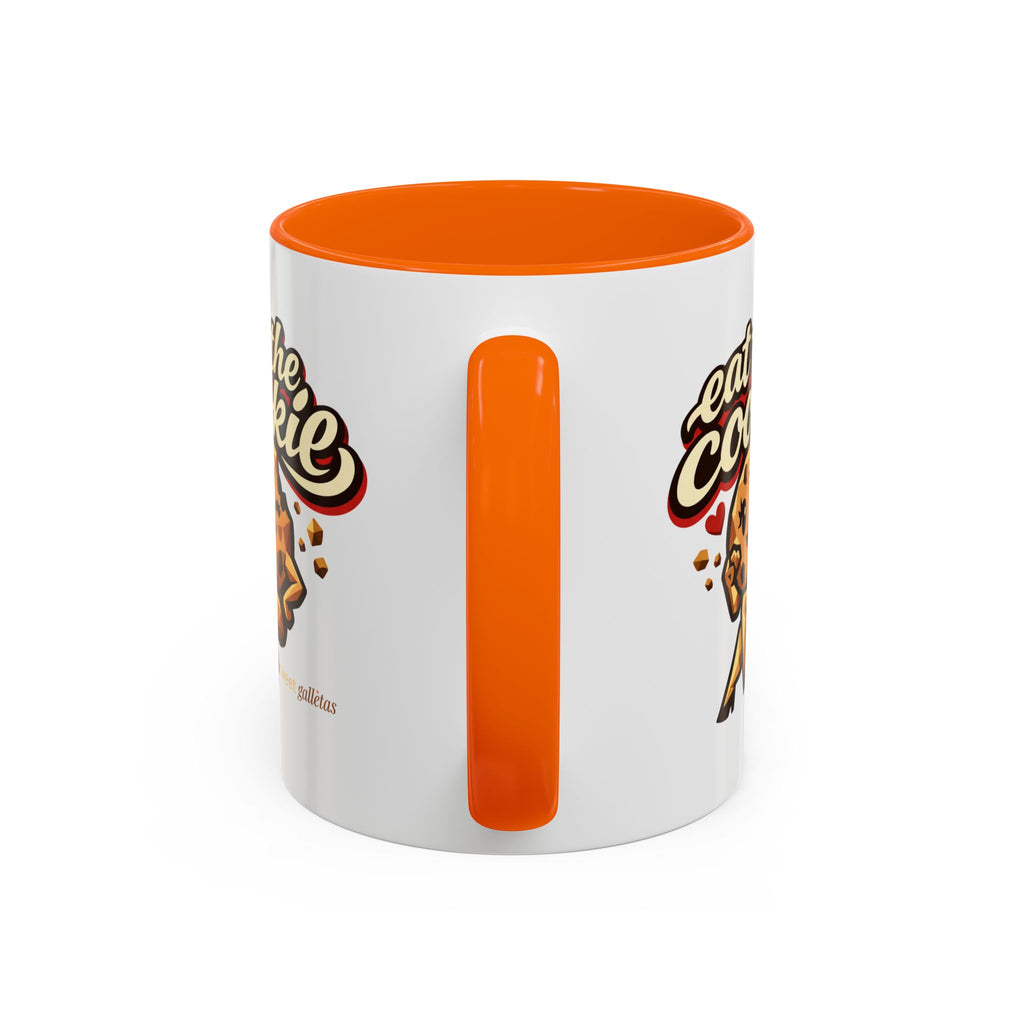 Eat the Cookie Coffee Mug — Cute Chocolate Chip Cookie Graphic Accent Mug