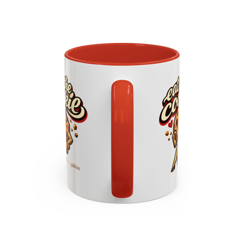 Eat the Cookie Coffee Mug — Cute Chocolate Chip Cookie Graphic Accent Mug