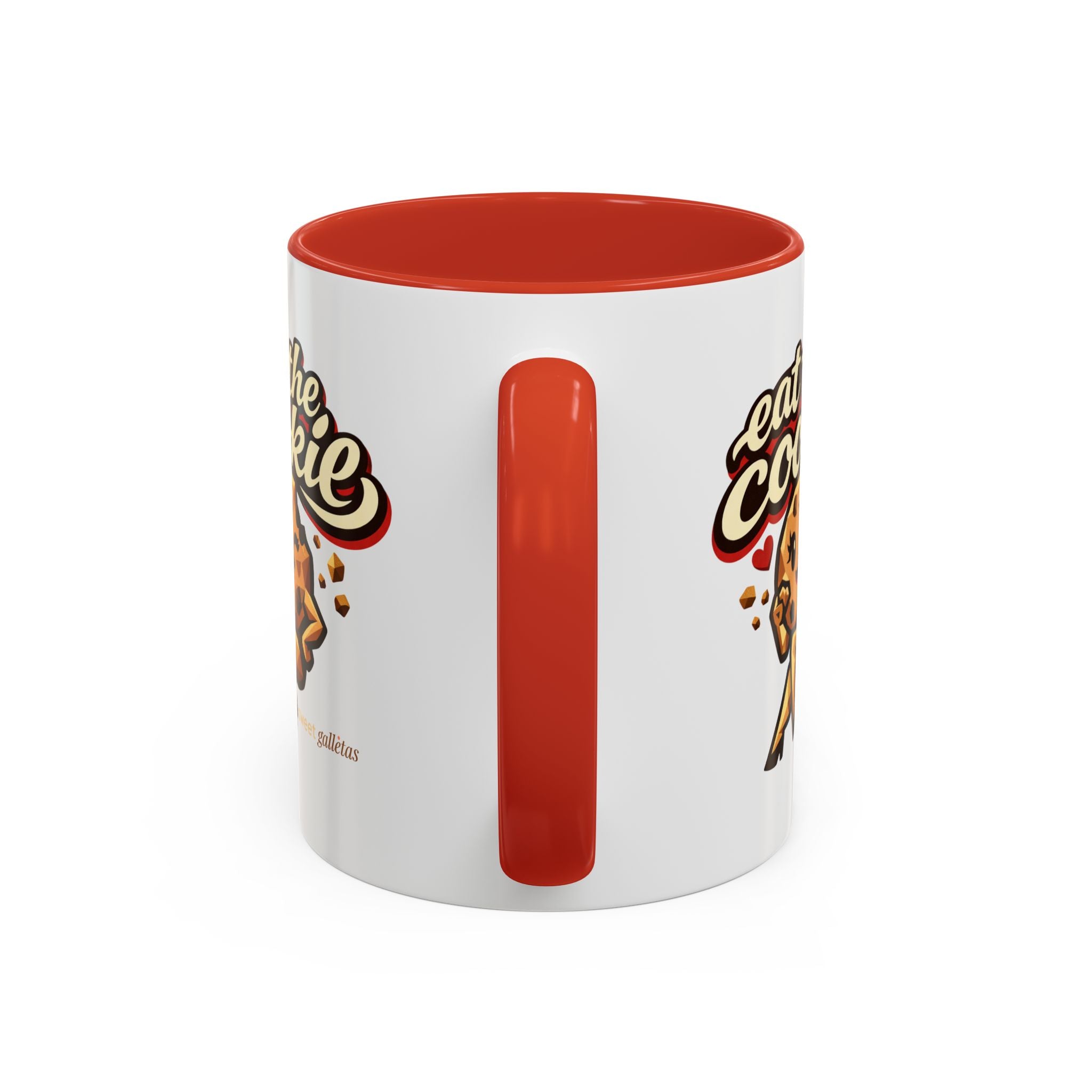 Eat the Cookie Coffee Mug — Cute Chocolate Chip Cookie Graphic Accent Mug