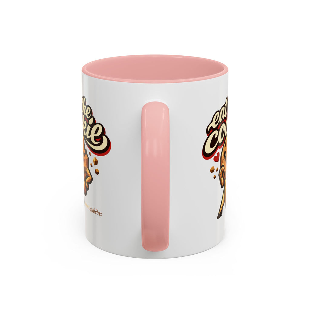 Eat the Cookie Coffee Mug — Cute Chocolate Chip Cookie Graphic Accent Mug