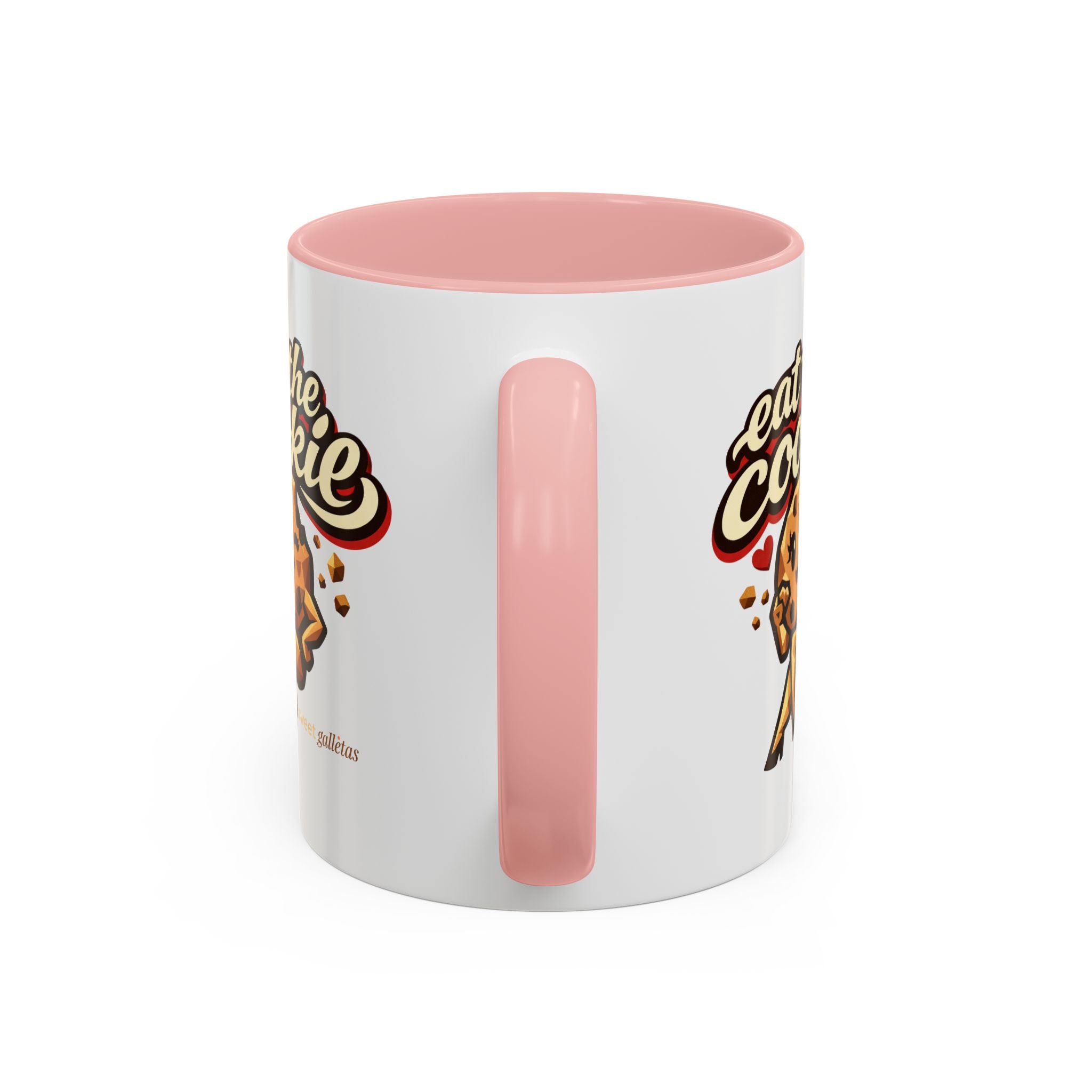 Eat the Cookie Coffee Mug — Cute Chocolate Chip Cookie Graphic Accent Mug