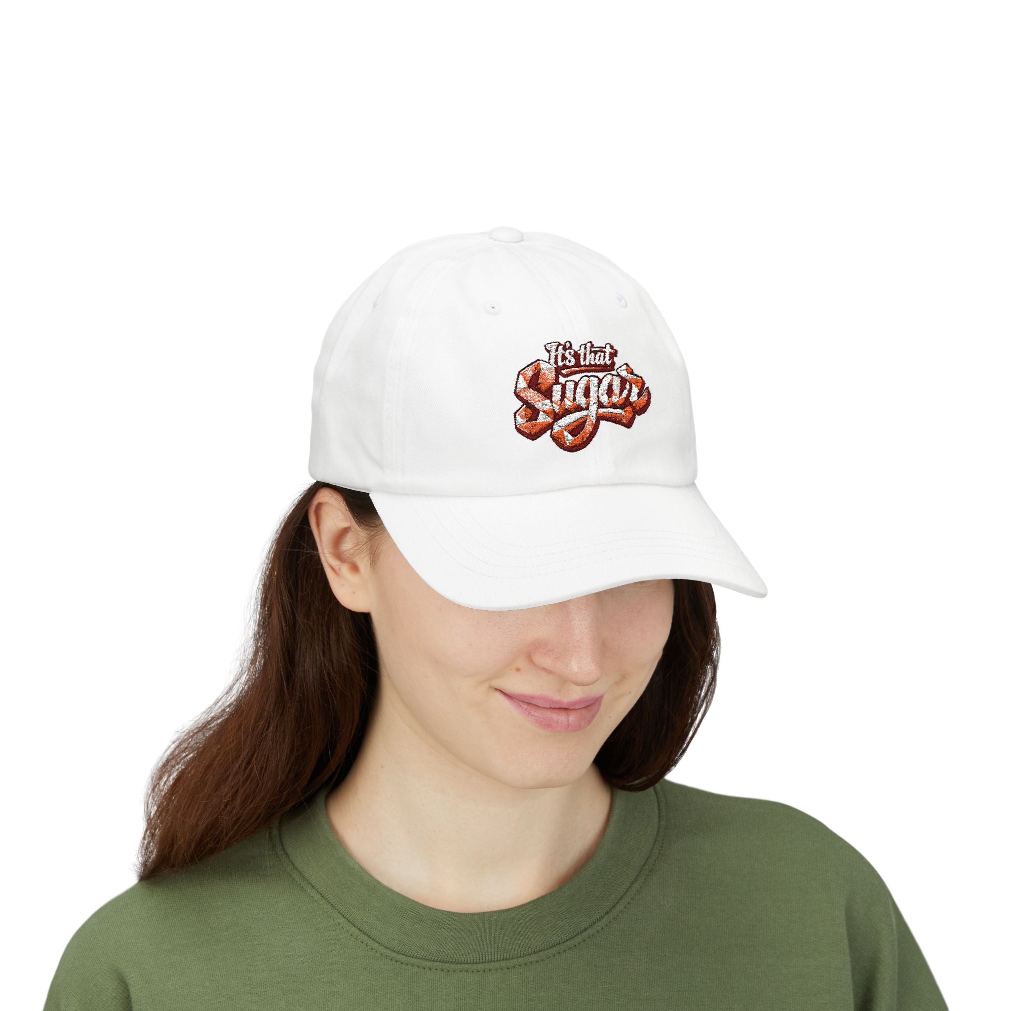 Classic Dad Cap — "It's That Suga" Retro Script Embroidered Baseball Hat
