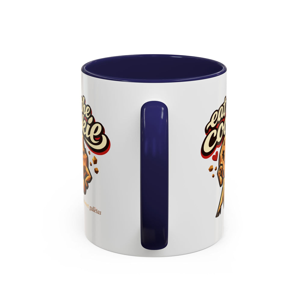 Eat the Cookie Coffee Mug — Cute Chocolate Chip Cookie Graphic Accent Mug