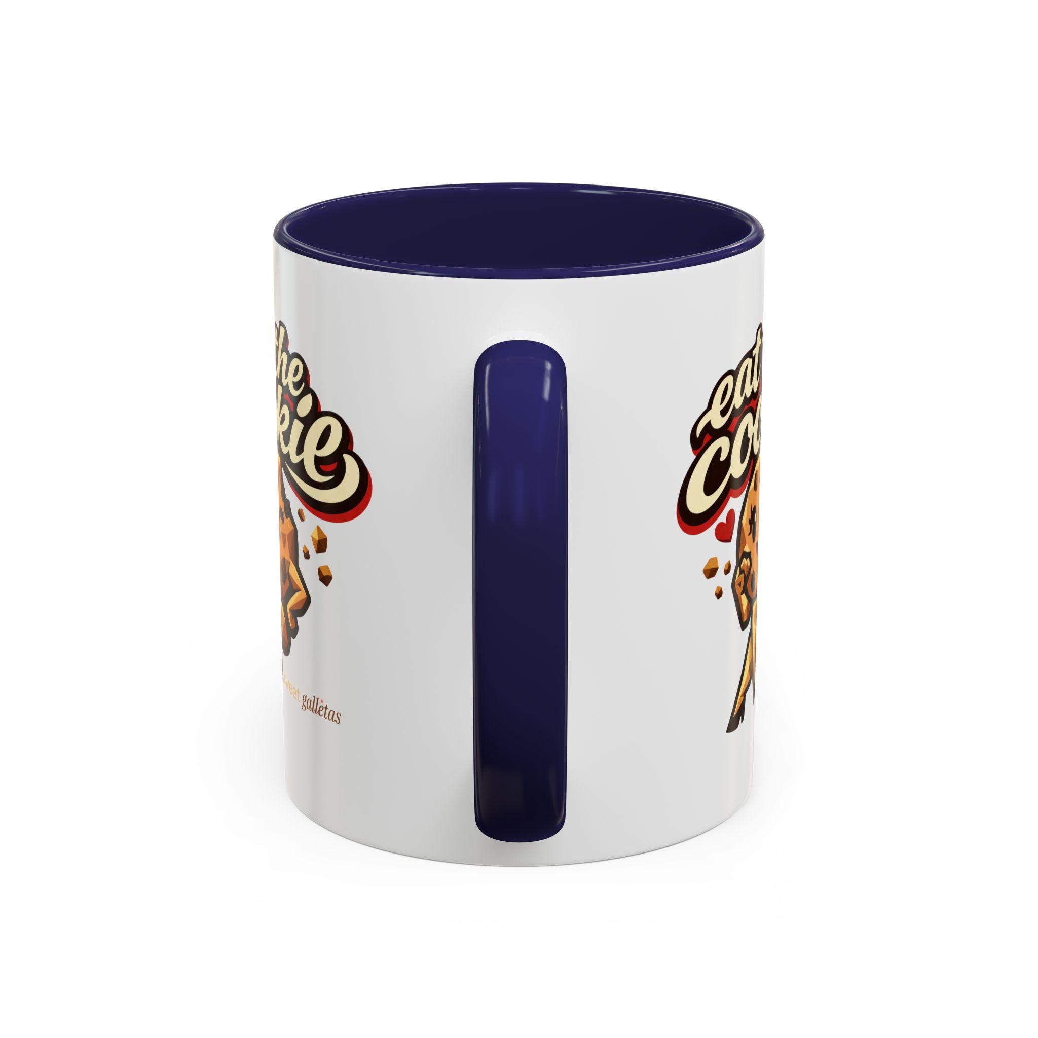 Eat the Cookie Coffee Mug — Cute Chocolate Chip Cookie Graphic Accent Mug