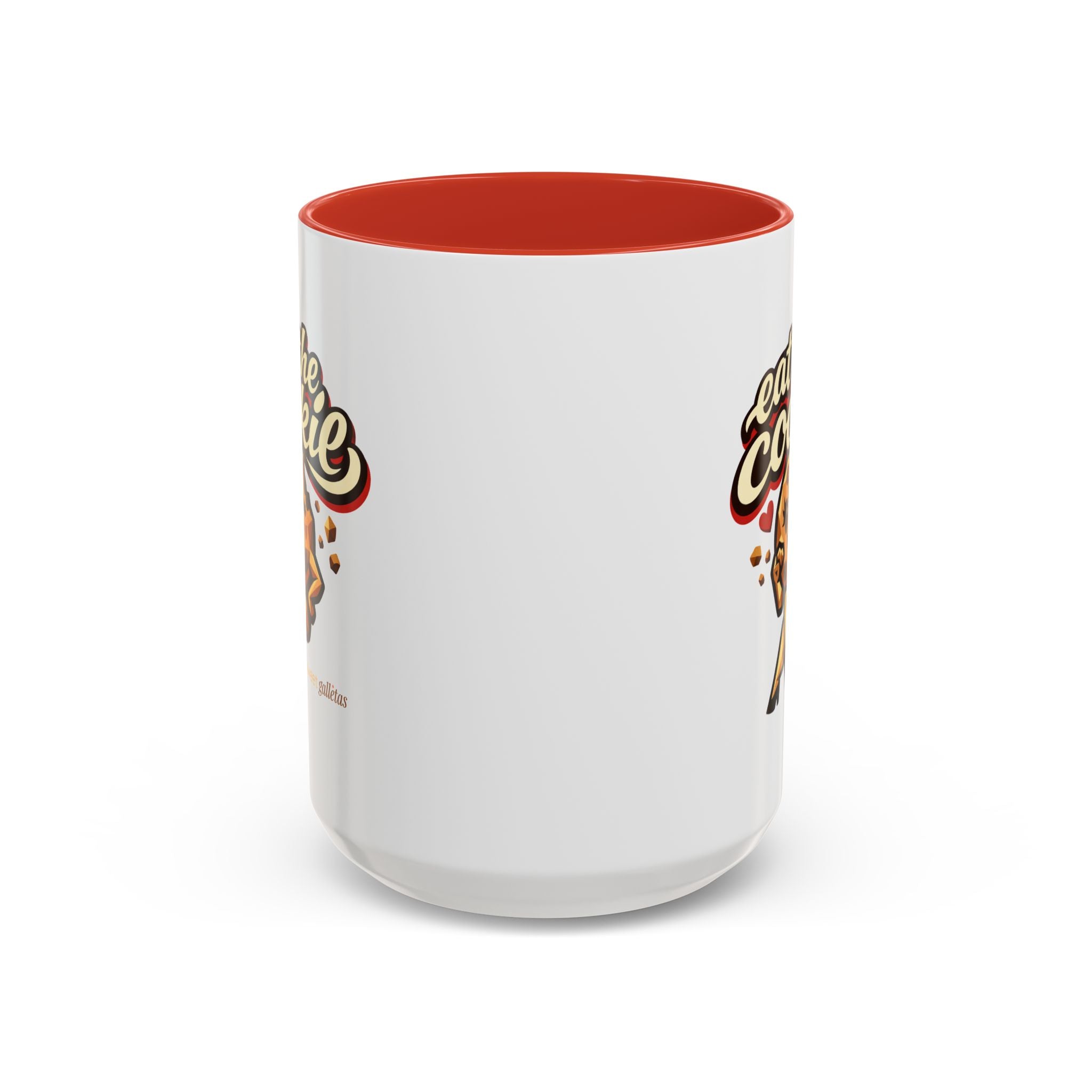 Eat the Cookie Coffee Mug — Cute Chocolate Chip Cookie Graphic Accent Mug