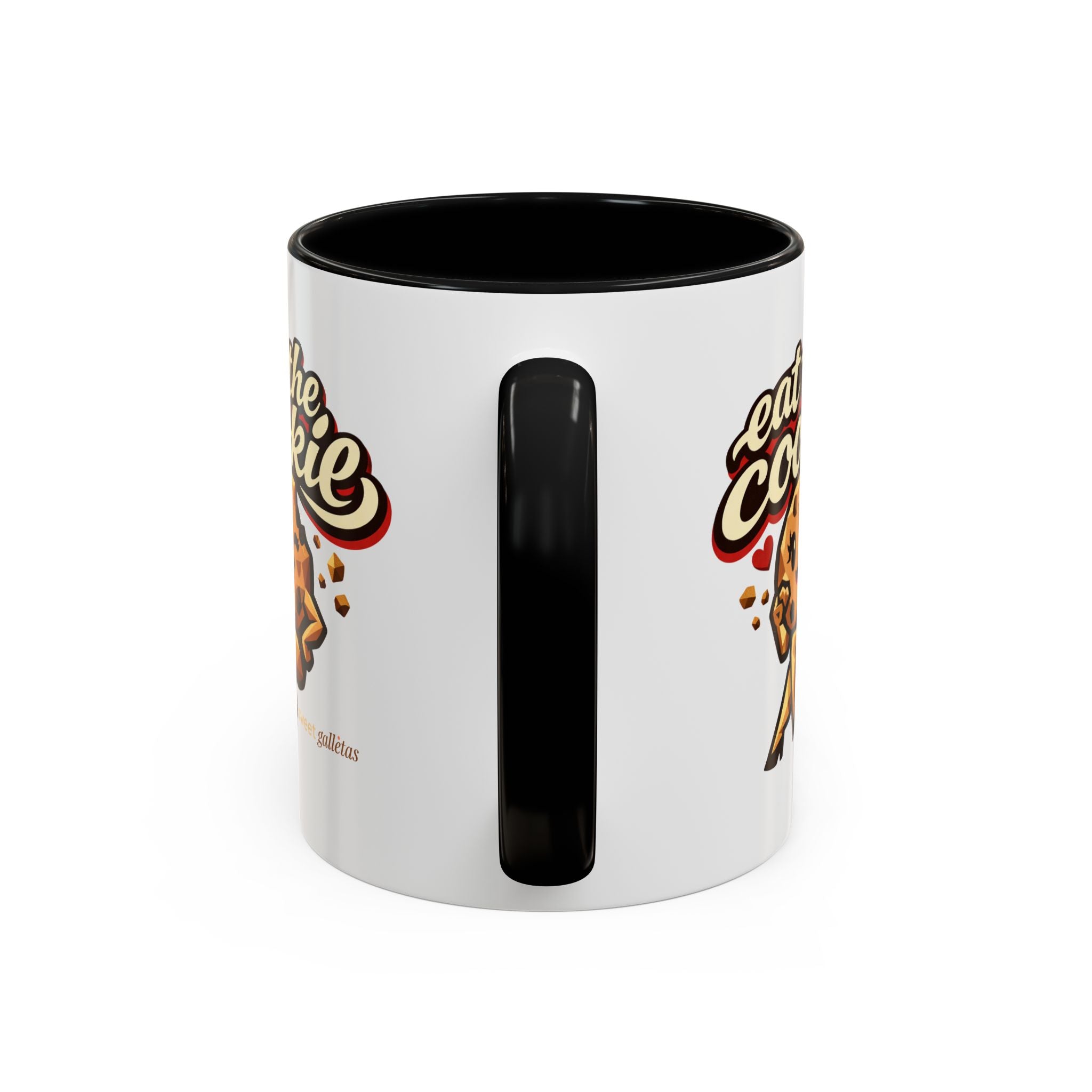 Eat the Cookie Coffee Mug — Cute Chocolate Chip Cookie Graphic Accent Mug