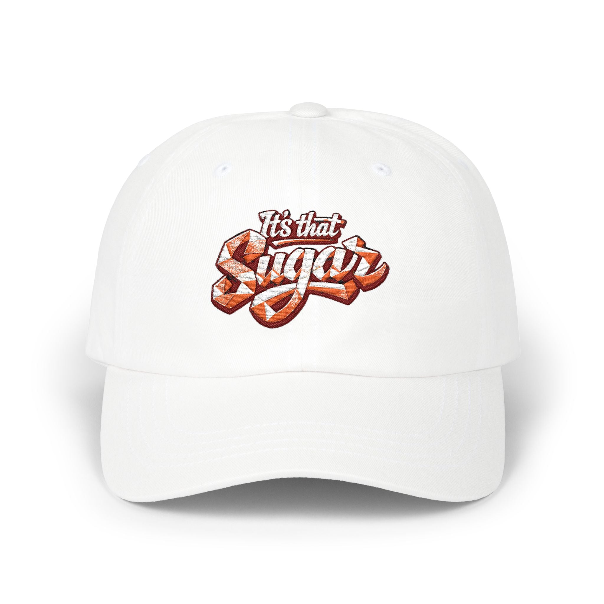 Classic Dad Cap — "It's That Suga" Retro Script Embroidered Baseball Hat