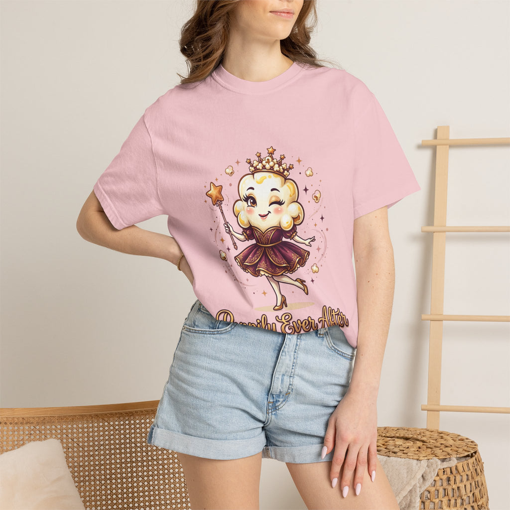 T-Shirt — "Poppily Ever After" Princess Popcorn Cute Graphic Tee