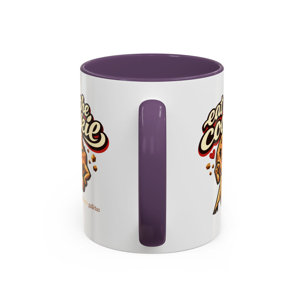 Eat the Cookie Coffee Mug — Cute Chocolate Chip Cookie Graphic Accent Mug
