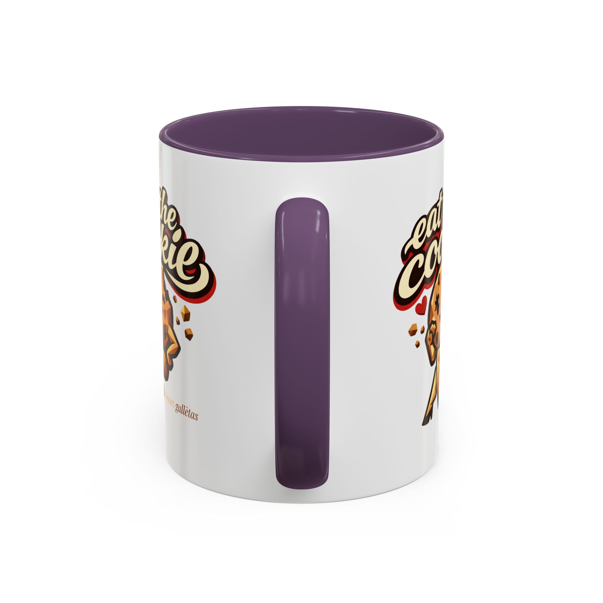 Eat the Cookie Coffee Mug — Cute Chocolate Chip Cookie Graphic Accent Mug
