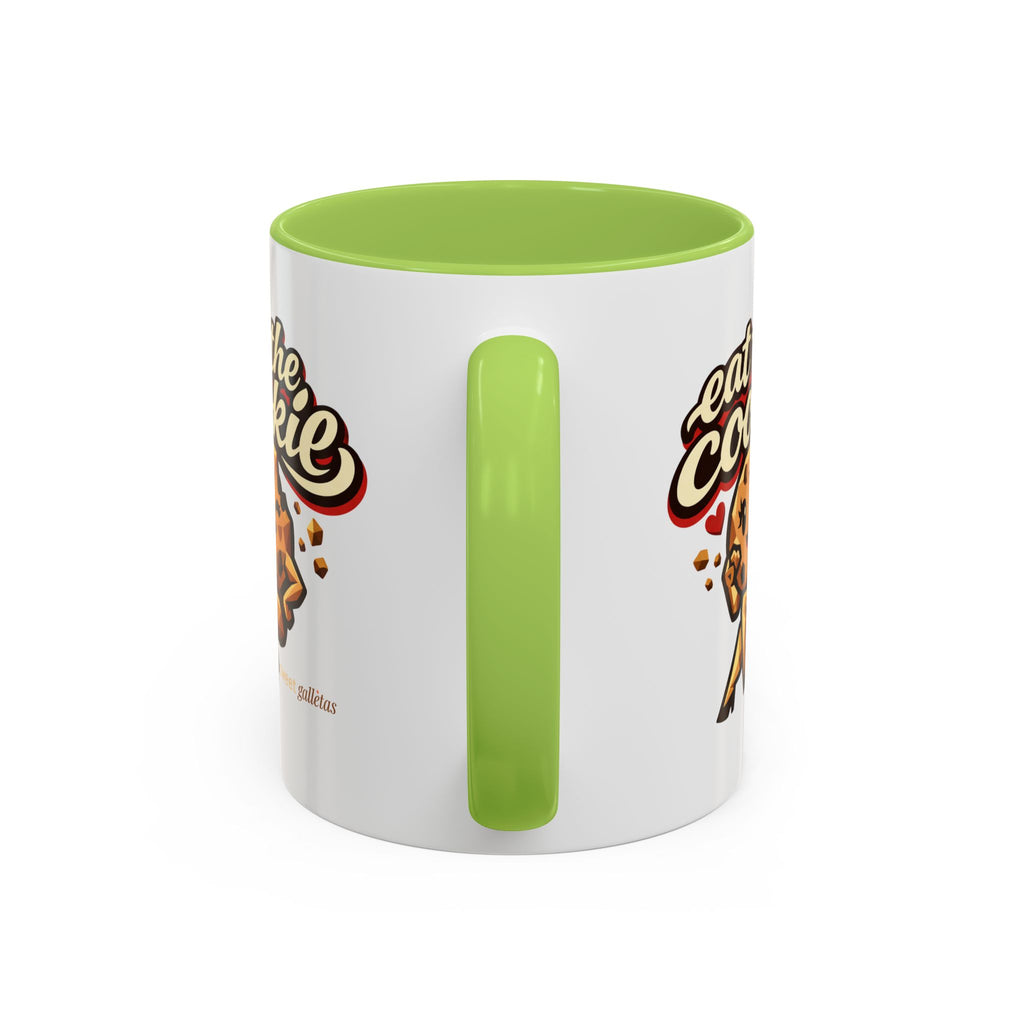 Eat the Cookie Coffee Mug — Cute Chocolate Chip Cookie Graphic Accent Mug