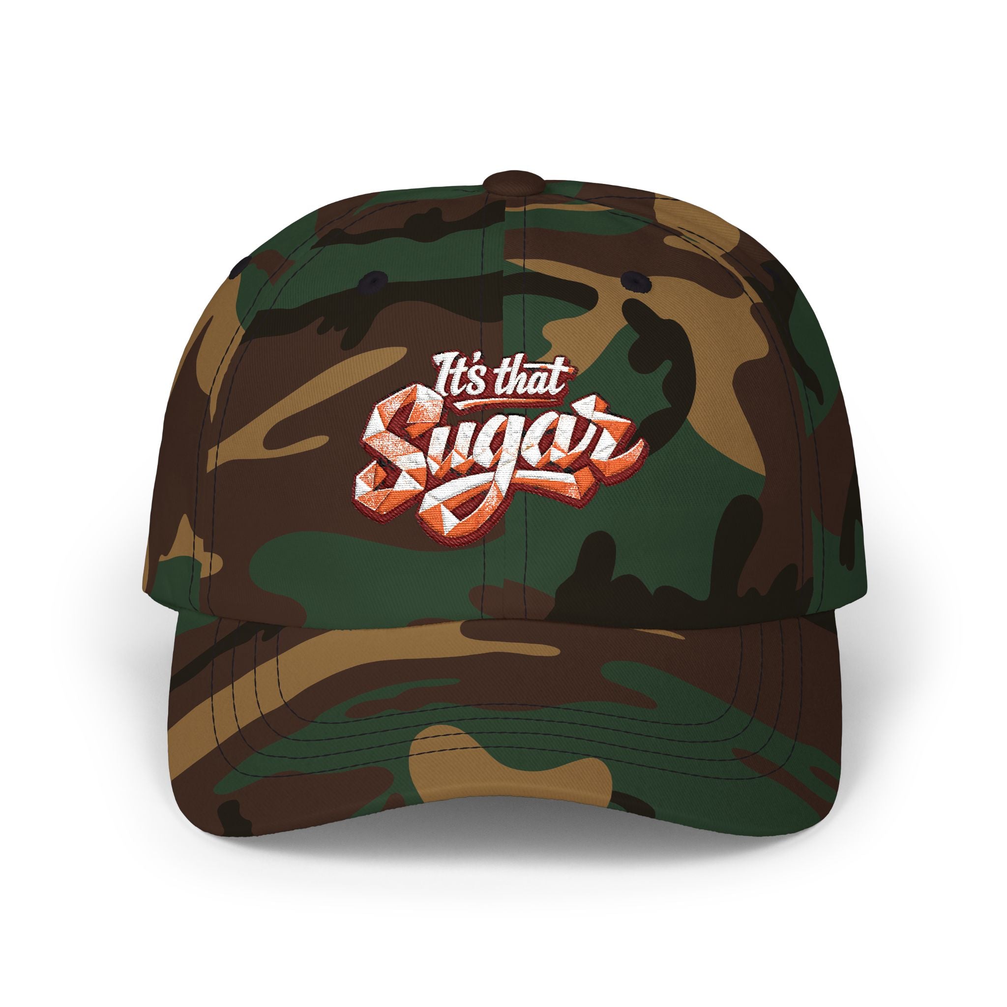 Classic Dad Cap — "It's That Suga" Retro Script Embroidered Baseball Hat